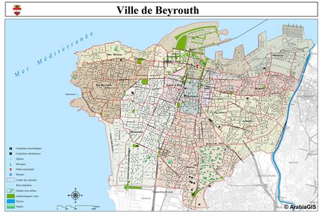 Beirut Map .